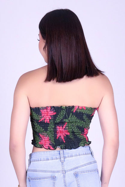 LILIKOI FERN SMOCKED TUBE TOP