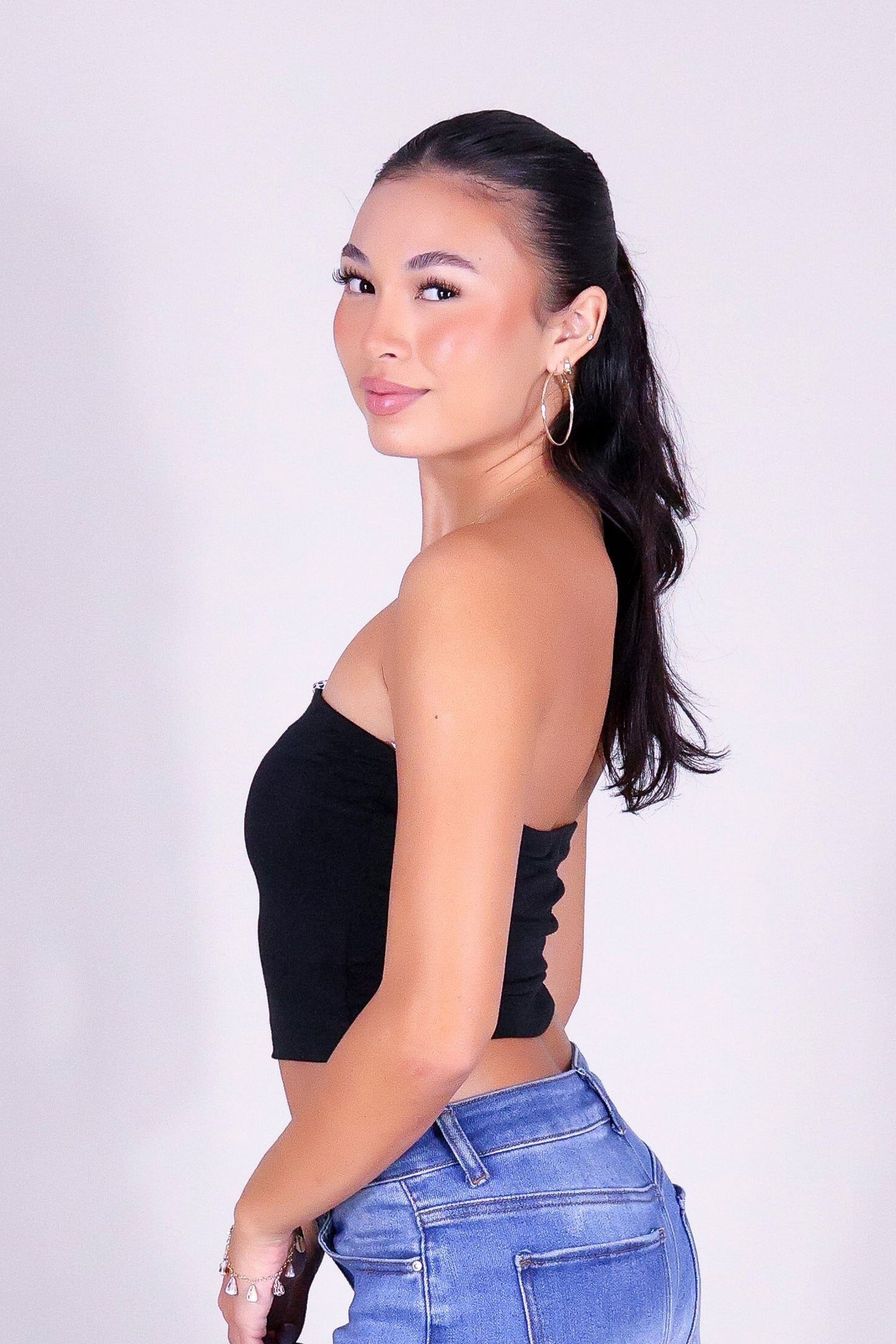 UNTIL FOREVER CROP TUBE TOP
