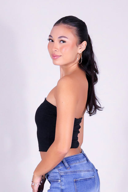 UNTIL FOREVER CROP TUBE TOP