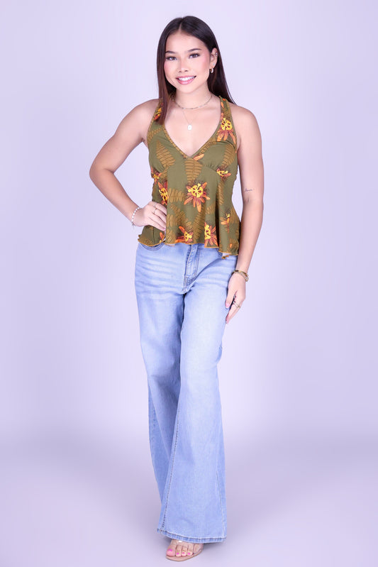 LILIKOI FERN HALTER TOP