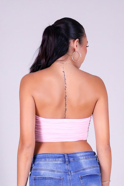 FOR NOW BANDEAU TUBE TOP