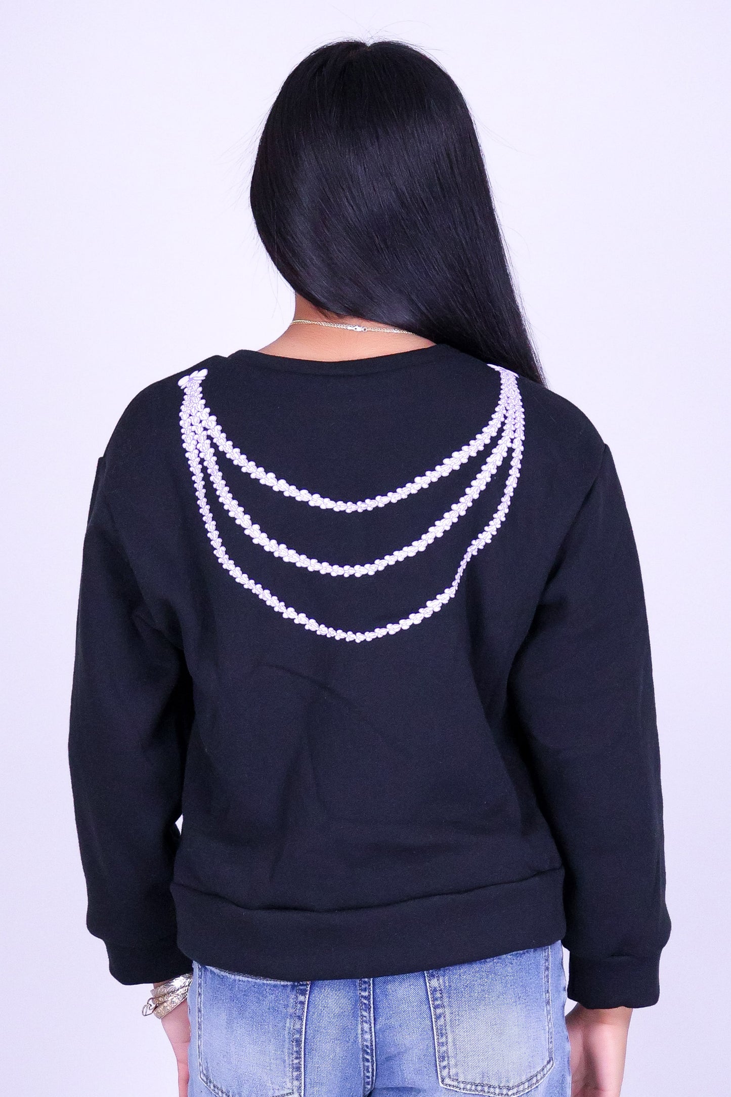 ORCHID CROWN OVERSIZED SWEATER | KIDS SIZE 2-14