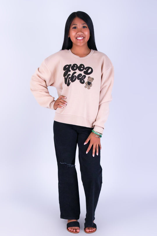 GOOD VIBES SWEATER | KIDS SIZE 2-16
