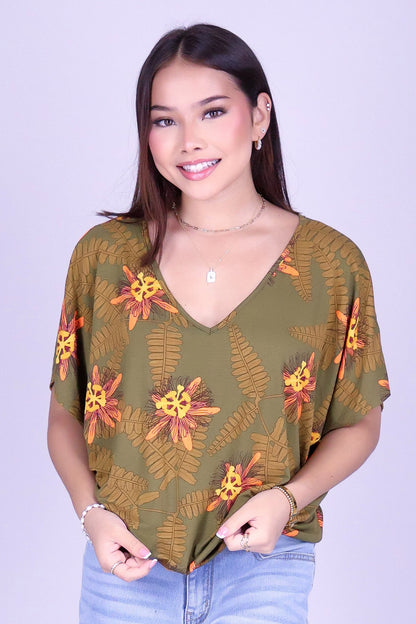 LILIKOI FERN DOLMAN TOP