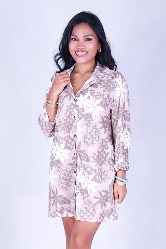 LAUHALA  BUTTON DOWN DRESS