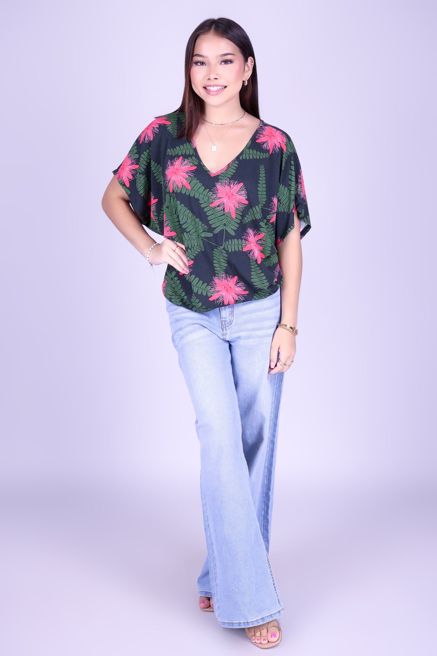 LILIKOI FERN DOLMAN TOP