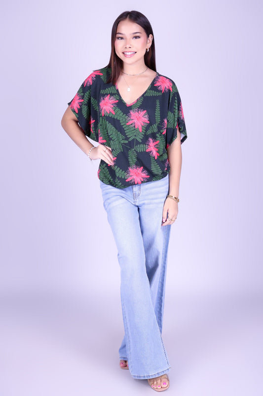LILIKOI FERN DOLMAN TOP
