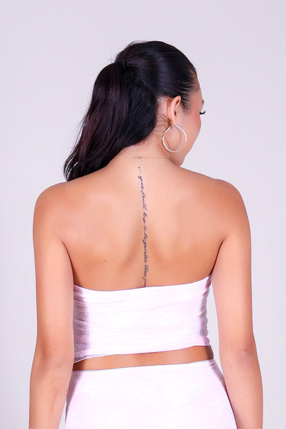 THE LACE CROP TUBE TOP