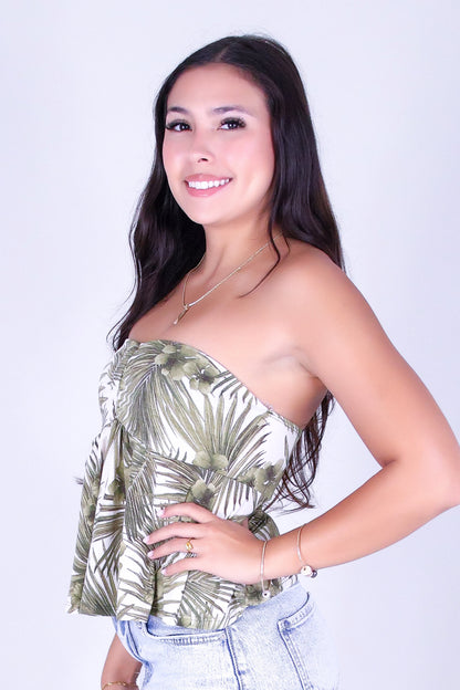 BOTANICAL BREEZE TUBE TOP