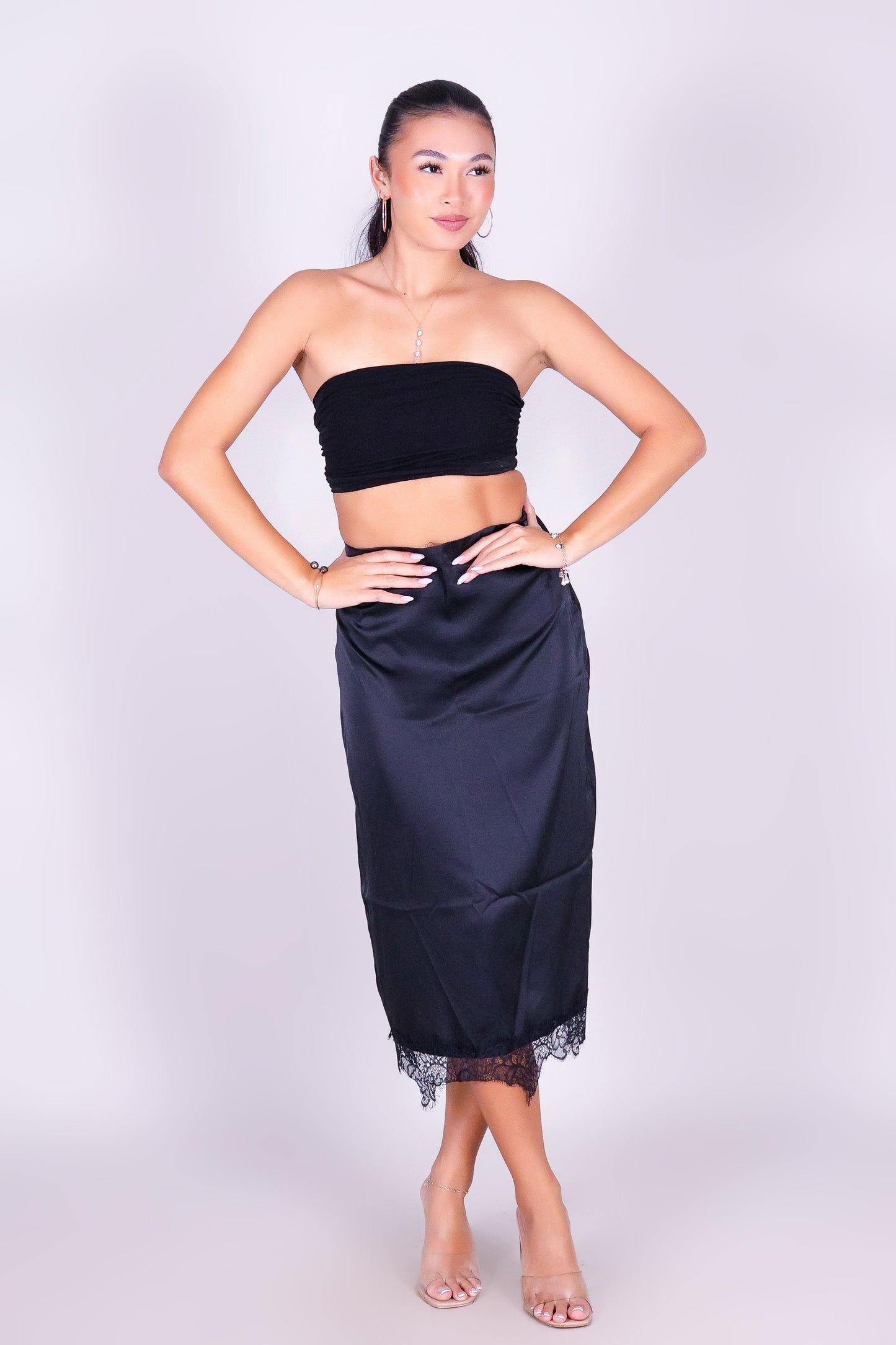 SOFT VEIL MAXI SKIRT