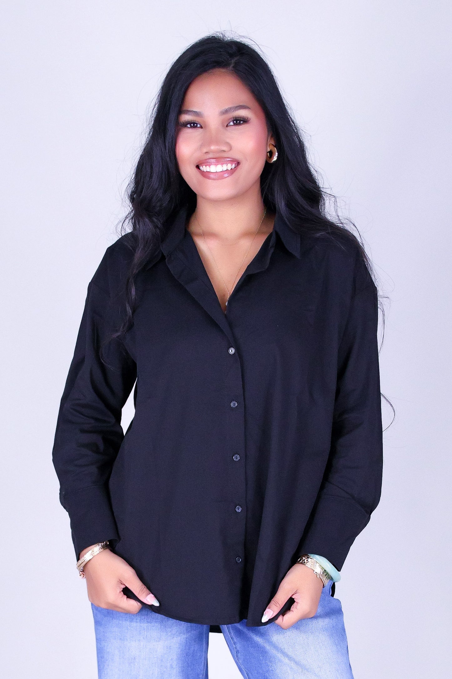 CLEAN CUT BUTTON UP TOP