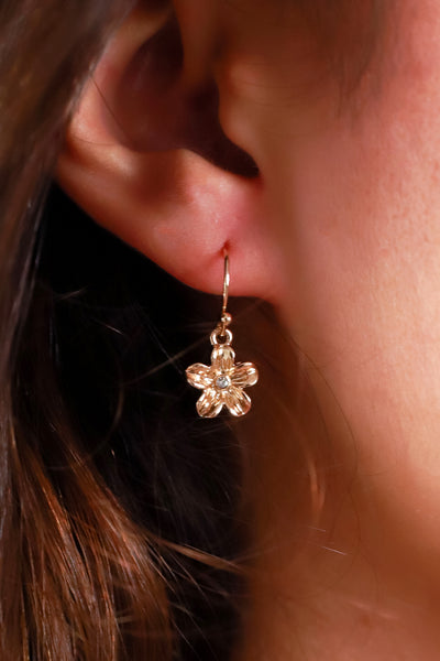 Jeans Warehouse Hawaii - DANGLE - MINI PLUMERIA EARRINGS | By PRINCE CO