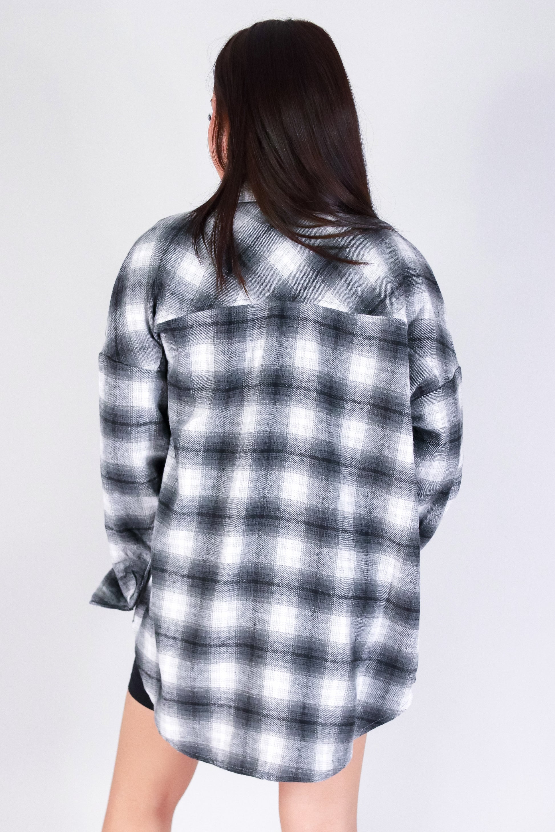 Jeans Warehouse Hawaii - L/S PRINT WOVEN CASUAL TOPS - FOREVER PLAID TOP | By CI SONO/CAVALINI