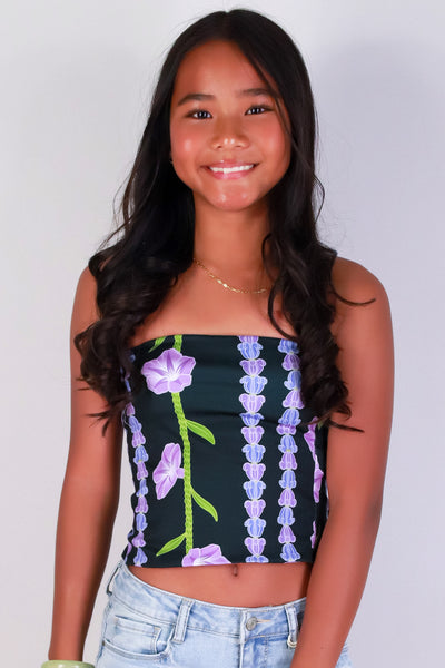 Jeans Warehouse Hawaii - S/L PRINT TOP 7-16 - POHUEHUE TUBE TOP | KIDS SIZE 7-16 | By LUZ