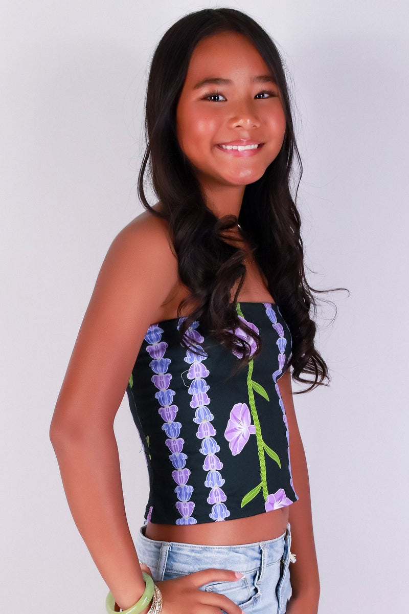 Jeans Warehouse Hawaii - S/L PRINT TOP 7-16 - POHUEHUE TUBE TOP | KIDS SIZE 7-16 | By LUZ
