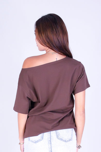 HAWAII HIBISCUS OFF SHOULDER TEE