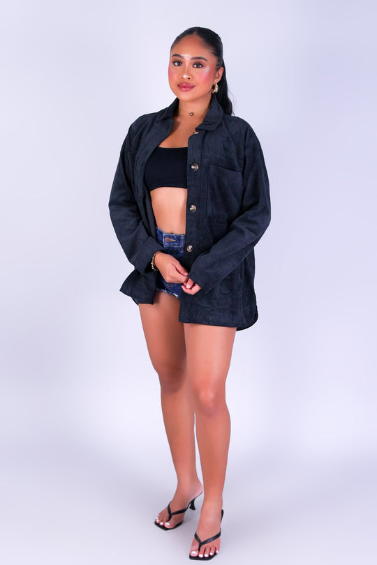 AUTUMN MUSE CORDUROY SHACKET