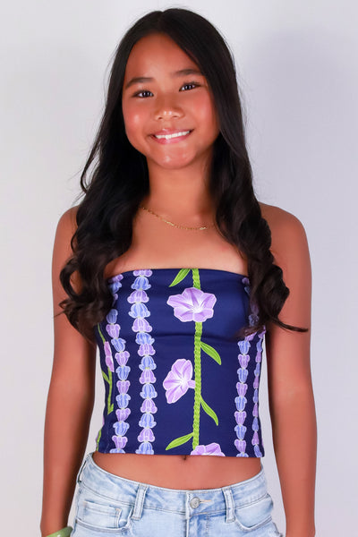 Jeans Warehouse Hawaii - S/L PRINT TOP 7-16 - POHUEHUE TUBE TOP | KIDS SIZE 7-16 | By LUZ