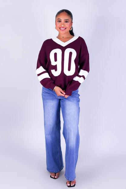 90'S VARSITY SWEATER