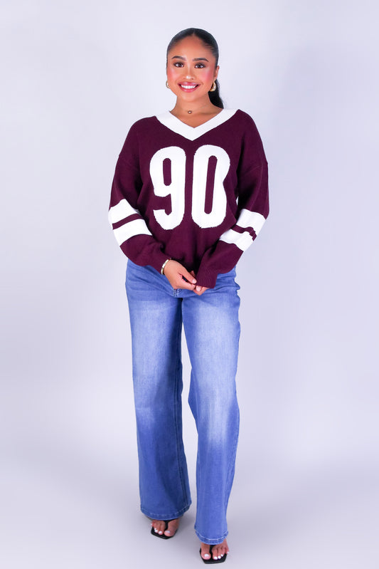 90'S VARSITY SWEATER
