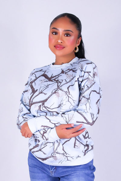 STREET COZY OVERSIZED HUNTING CAMO SWEATER