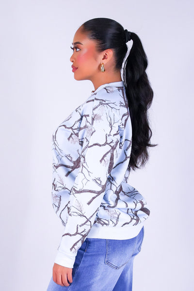 STREET COZY OVERSIZED HUNTING CAMO SWEATER