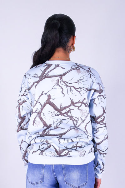 STREET COZY OVERSIZED HUNTING CAMO SWEATER