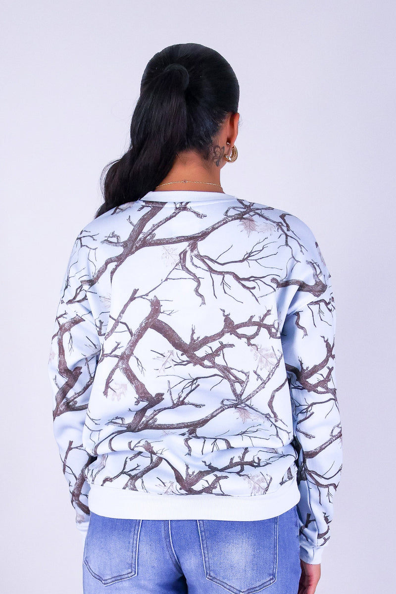 STREET COZY OVERSIZED HUNTING CAMO SWEATER