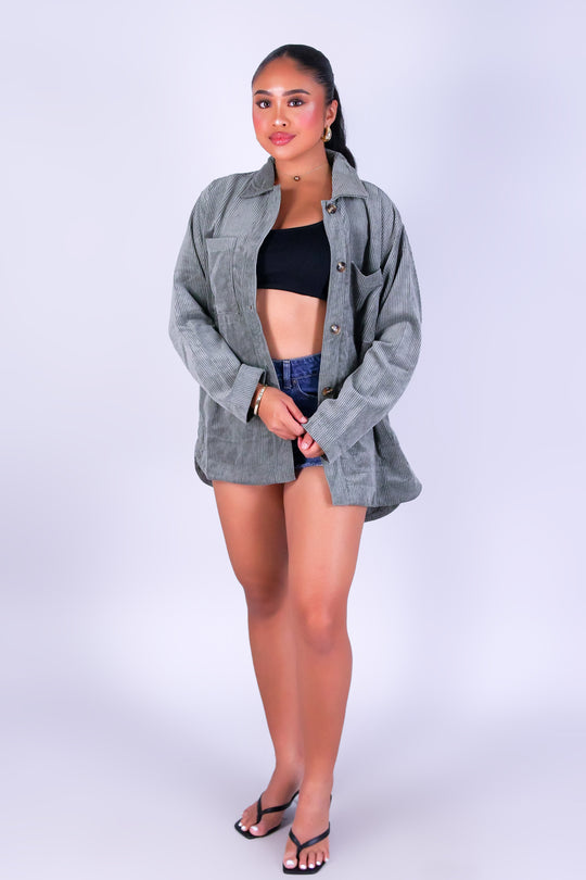 AUTUMN MUSE CORDUROY SHACKET