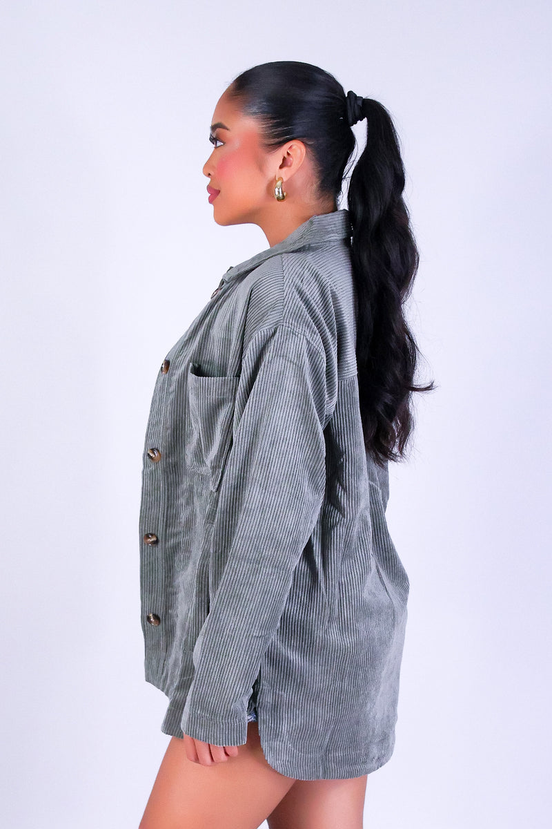 AUTUMN MUSE CORDUROY SHACKET