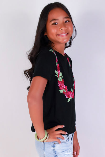 Jeans Warehouse Hawaii - S/S PRINT 7-16 - AALII LEI | KIDS SIZE 7-16 | By LUZ
