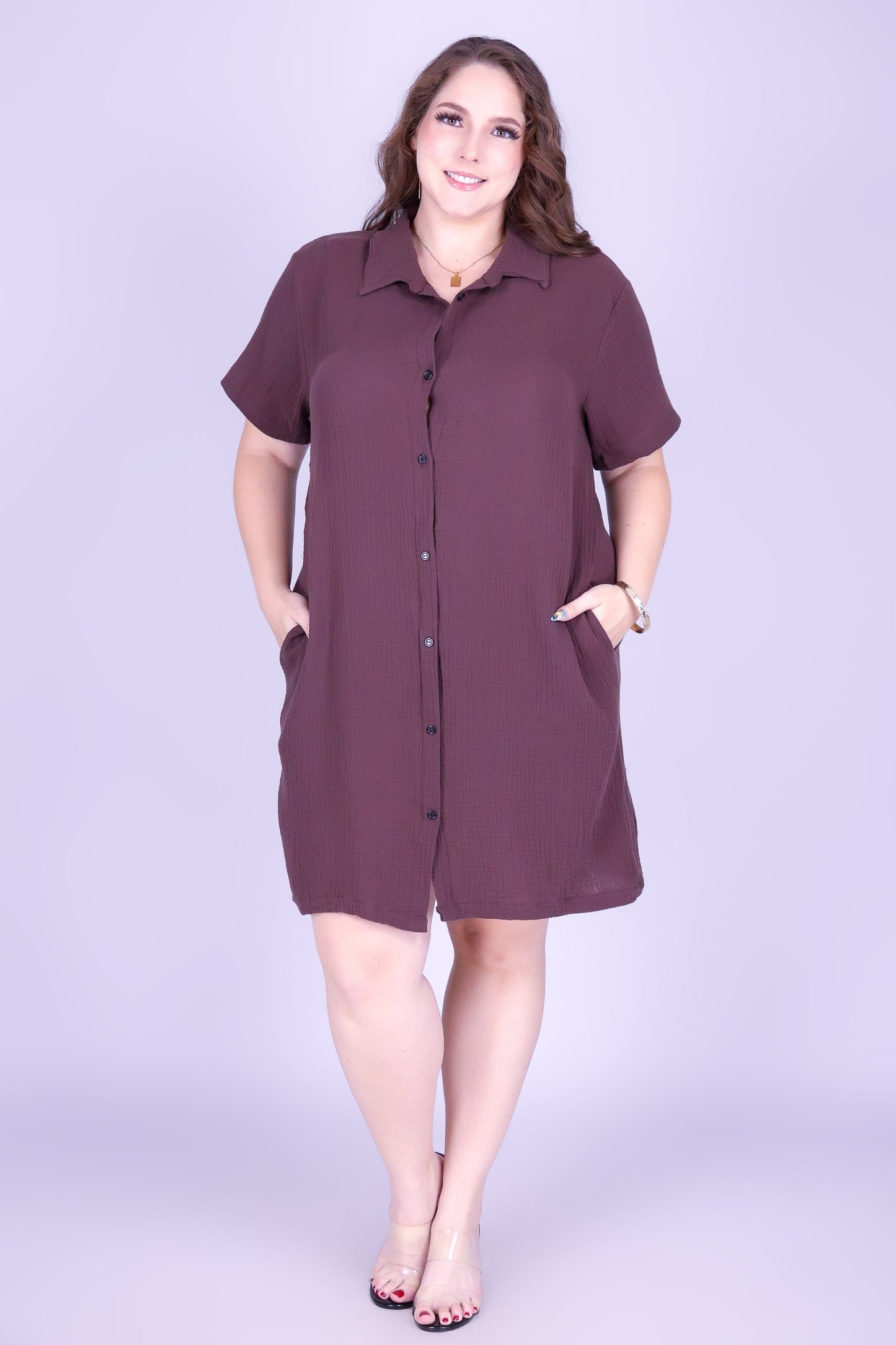 CASUAL AGENDA BUTTON DOWN DRESS