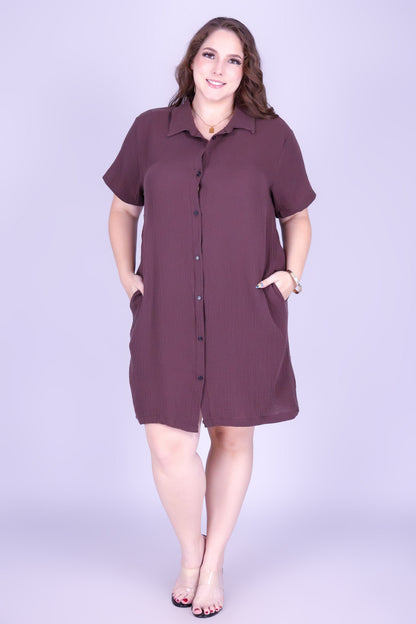 CASUAL AGENDA BUTTON DOWN DRESS