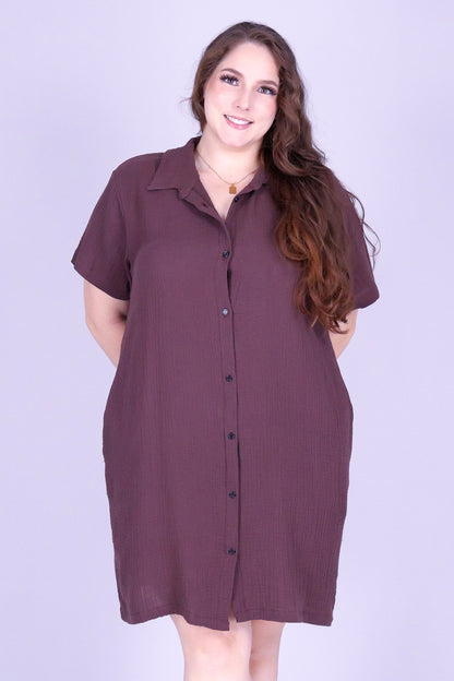 CASUAL AGENDA BUTTON DOWN DRESS