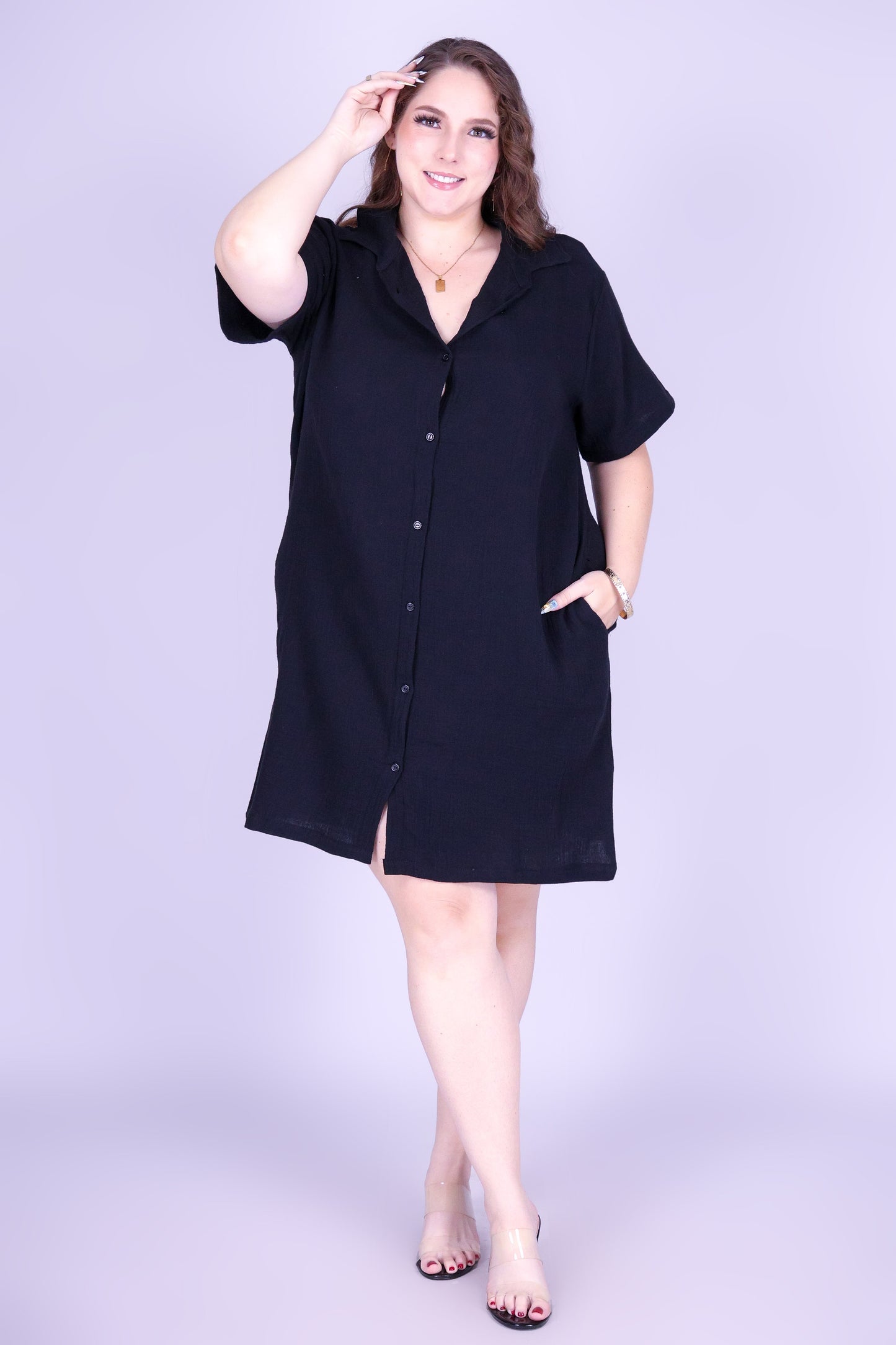 CASUAL AGENDA BUTTON DOWN DRESS