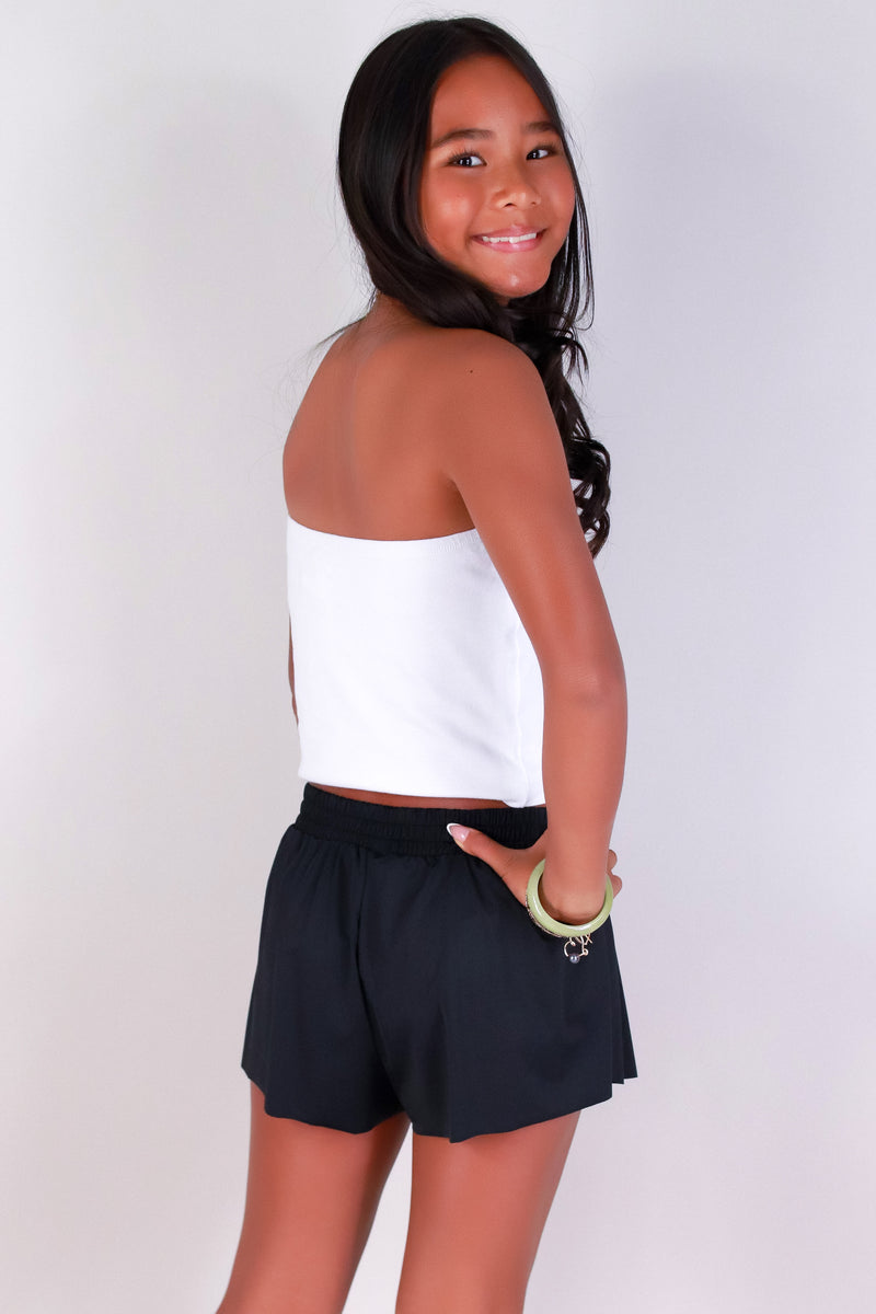 Jeans Warehouse Hawaii - NON DENIM SHORTS 7-16 - POWER PUFF ATHLETIC SHORTS | KIDS SIZE 7-16 | By FULL CIRCLE TRENDS