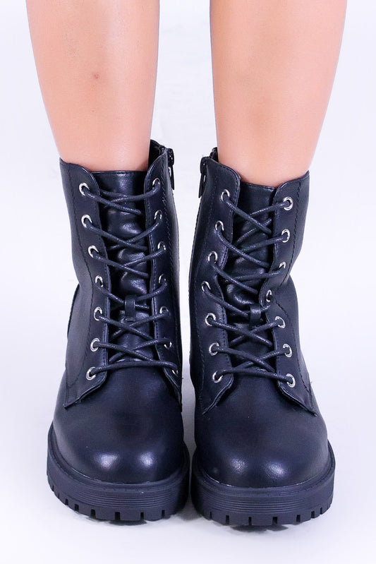 LACE UP COMBAT BOOTS