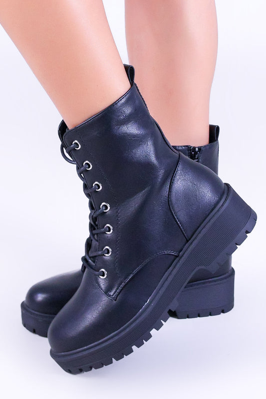 LACE UP COMBAT BOOTS