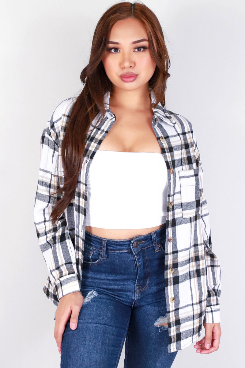 Jeans Warehouse Hawaii - L/S PRINT WOVEN CASUAL TOPS - GIVE ME THE ANSWER TOP | By PAPERMOON/ B_ENVIED
