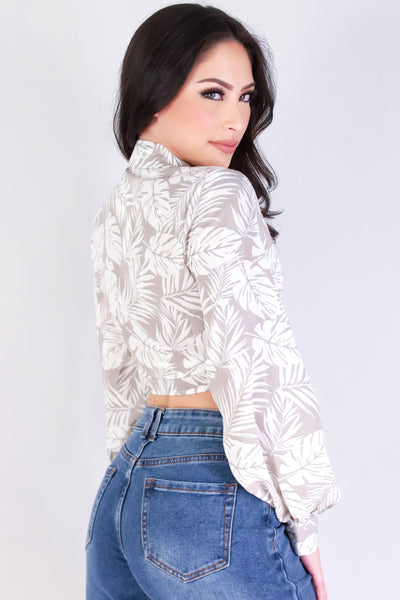 Jeans Warehouse Hawaii - L/S PRINT WOVEN DRESSY TOPS - HUNNY GIRL TOP | By TIMING