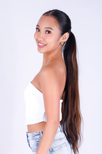DARLING CURVE CROP TUBE TOP