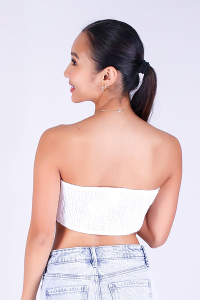 DARLING CURVE CROP TUBE TOP