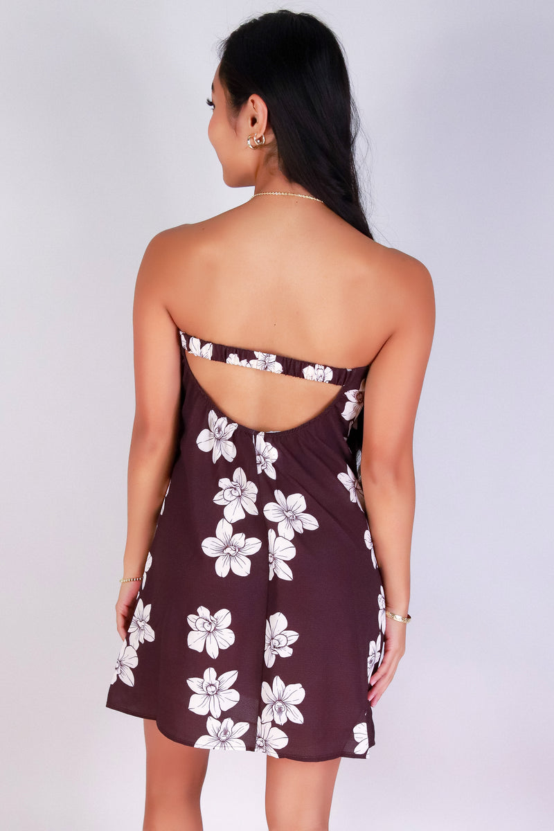 Jeans Warehouse Hawaii - TUBE SHORT PRINT DRESSES - ORCHID TUBE DRESS | By LUZ