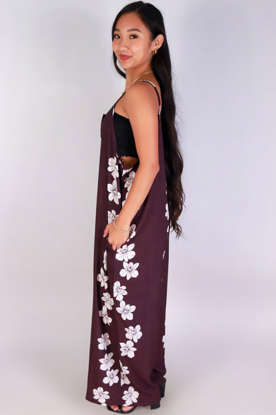 Jeans Warehouse Hawaii - PRINT CASUAL JUMPSUITS - ORCHID NO WAIST JUMPSUIT | By LUZ