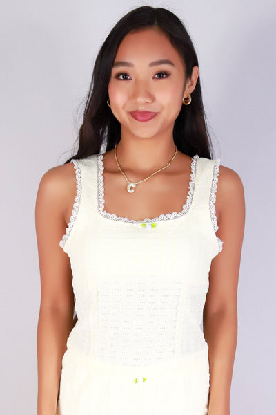 Jeans Warehouse Hawaii - MATCHING SEPARATES - SWEETHEART LACE TOP | By LOVE POEM