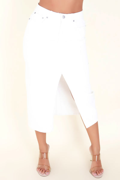Jeans Warehouse Hawaii - KNIT LONG SKIRT - SAVE IT DRESS | By STYLE MELODY