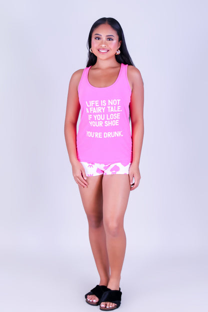 LIFE IS NOT A FAIRY TALE PAJAMA SET (2PC)