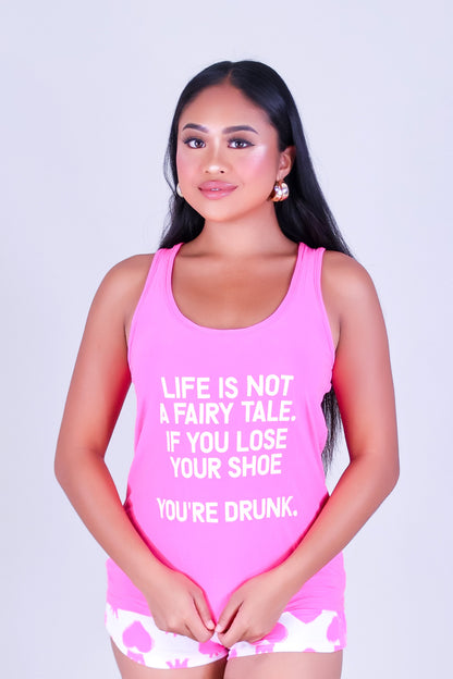 LIFE IS NOT A FAIRY TALE PAJAMA SET (2PC)