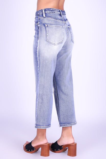 HIGHLINE CROP DENIM CAPRI'S