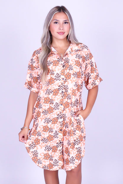 WILD PUAKENIKENI BUTTON DOWN DRESS
